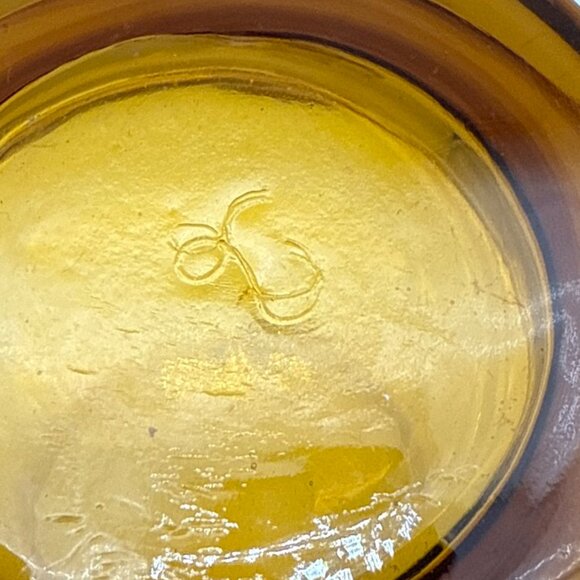 Vintage Libby amber set of 4 glasses, gold tinted - Picture 2 of 4